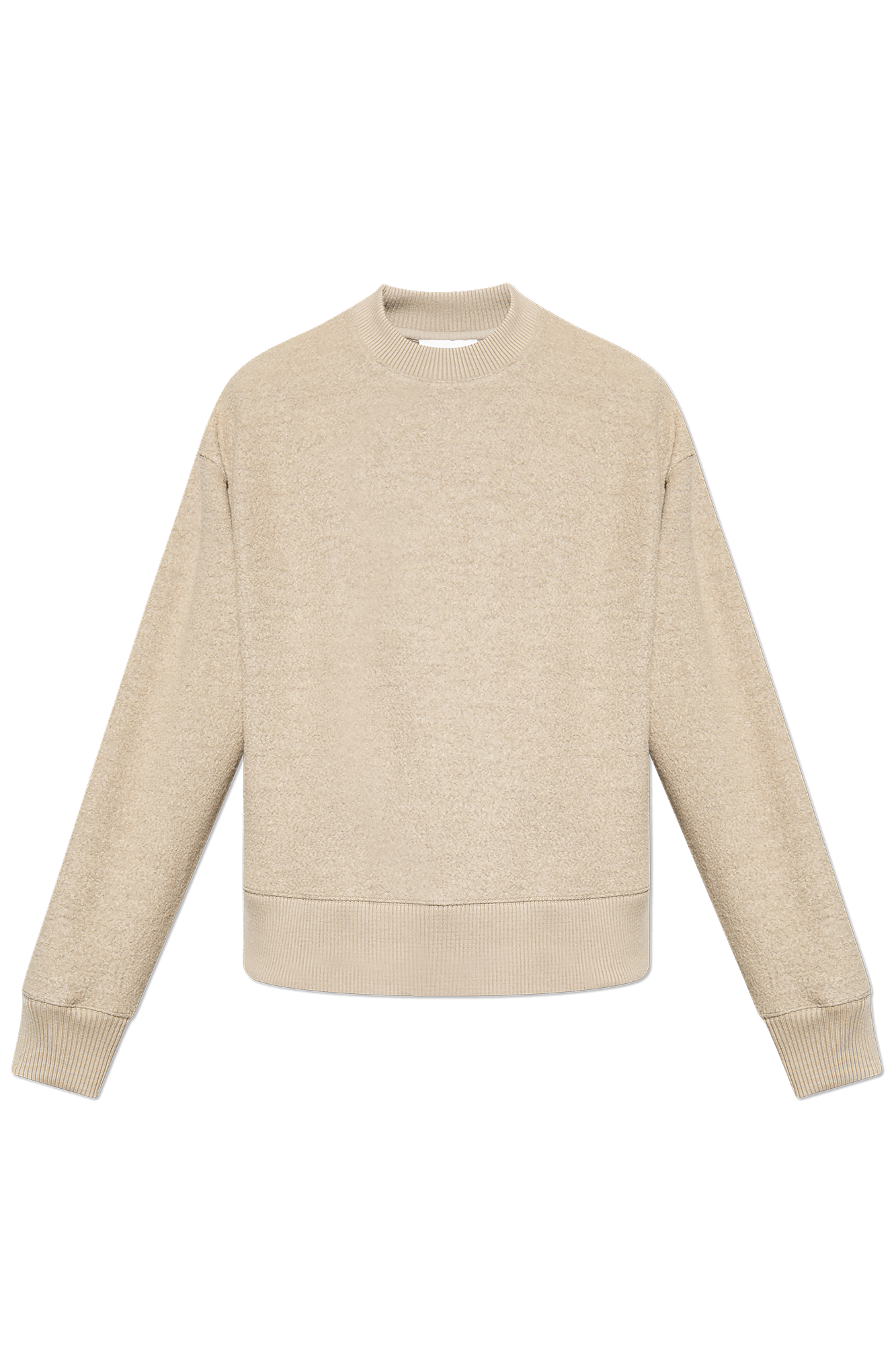 Beige Wool sweatshirt Ami Alexandre Mattiussi - Vitkac Canada